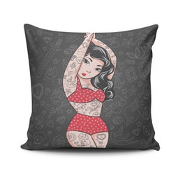 Aberto Design Funda de Cojín NKLF-331 Multicolor 43 x 43 cm